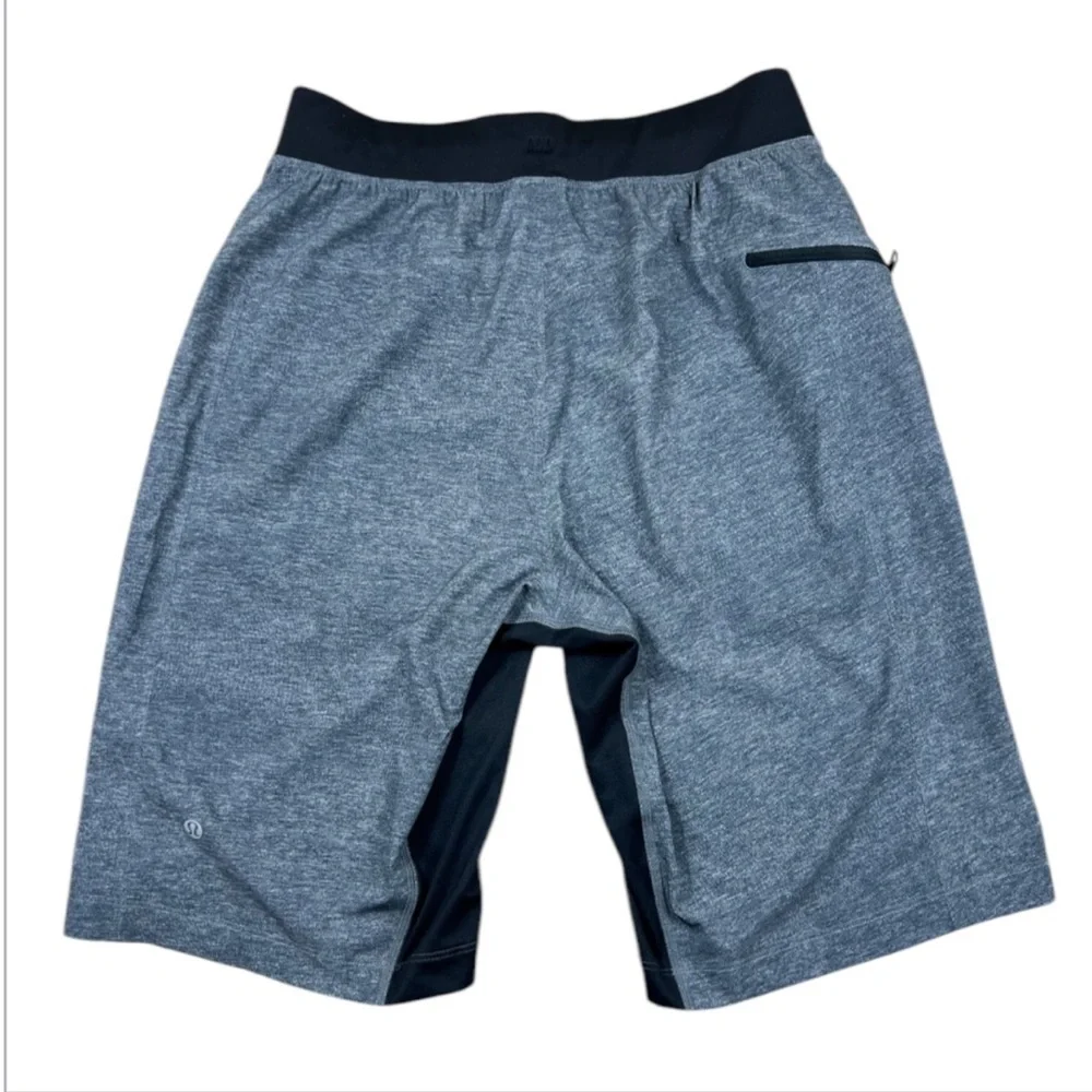 Lululemon T.H.E Short Linerless 11” Heathered Printed Grey Deep Coal